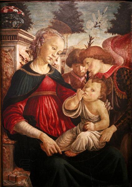 Sandro Botticelli Virgin and child with two angels China oil painting art